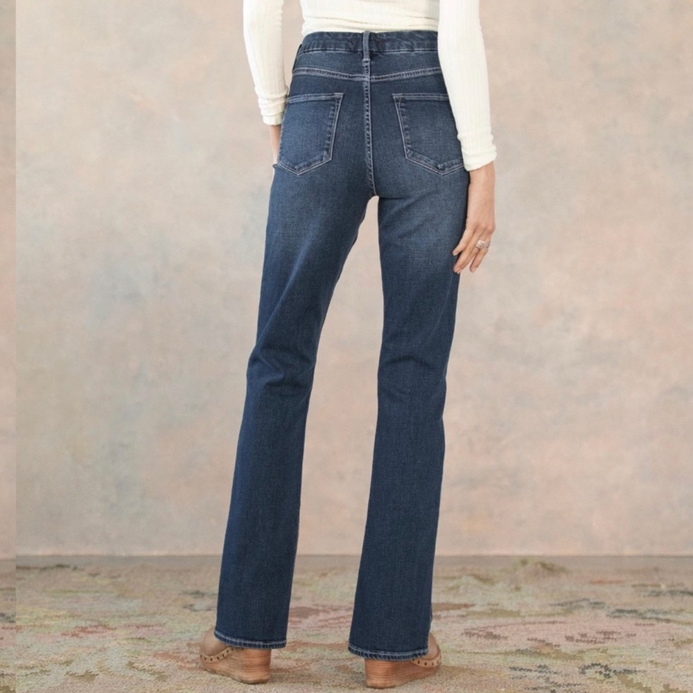 Dear John Alto Split Hem Button Fly Ankle Flare Jeans - Picture 2 of 12